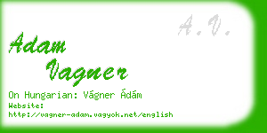adam vagner business card
